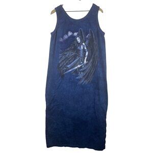 The Mountain Fairy Angel Sword Graphic Maxi Dress XL 90s Y2K ACOTAR Nesta